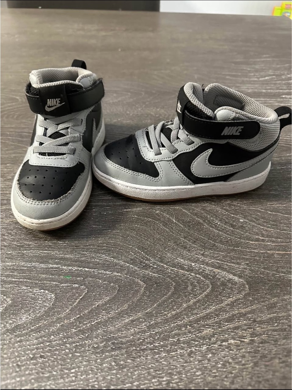 Nike Kids High-Top Sneakers - Black and Gray